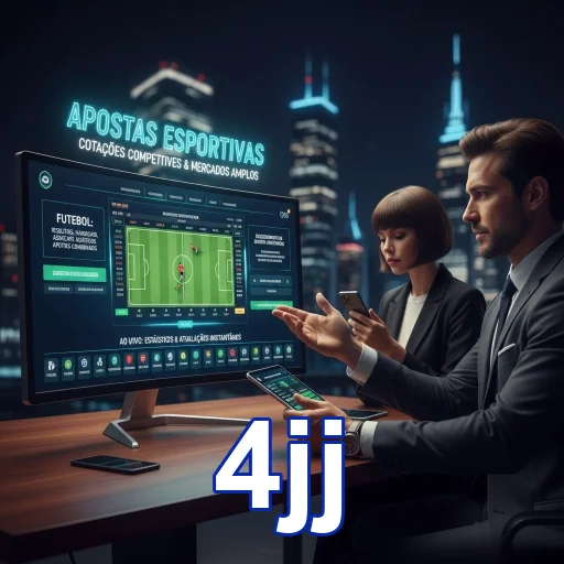 Ilustração de Explore as Apostas Esportivas com 4jj e Odds Altas