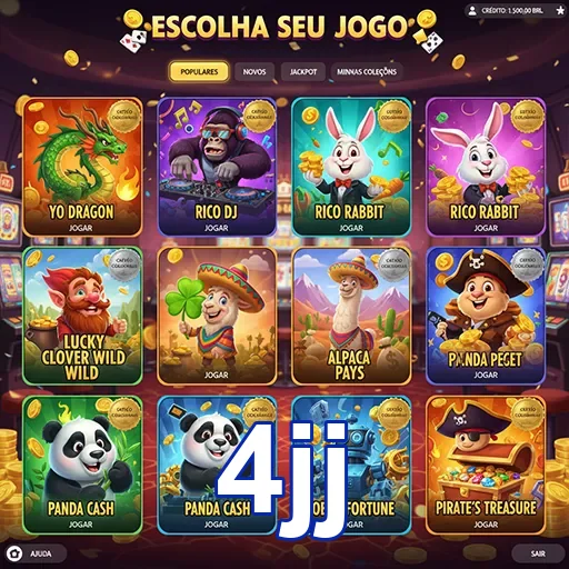 Ilustração de Explore o Cassino Online 4jj com Slots e Recompensas VIP