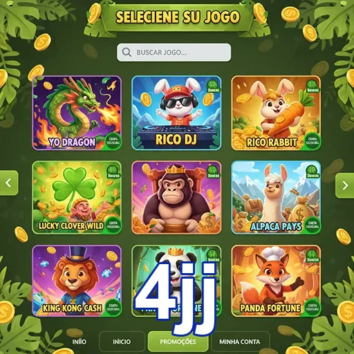 Ilustração de Explore o Cassino Online 4jj com Slots e Recompensas VIP