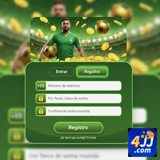 Atendente VIP auxiliando jogador em plataforma 4jj